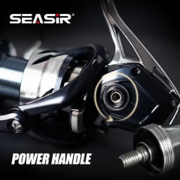 SEASIR Contra Spinning Fishing Reel 2000-6000 5.2:1 Max Drag 15KG/33LB Aluminum Power Handle All Metal Seawater Big Fish Coil