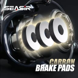 SEASIR Contra Spinning Fishing Reel 2000-6000 5.2:1 Max Drag 15KG/33LB Aluminum Power Handle All Metal Seawater Big Fish Coil