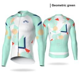 INBIK Long Sleeve Cycling Jersey Men Road Bike Clothing Riding Shirts Quick Bicycle Mountain MTB Jersey Full Zipper with Pockets