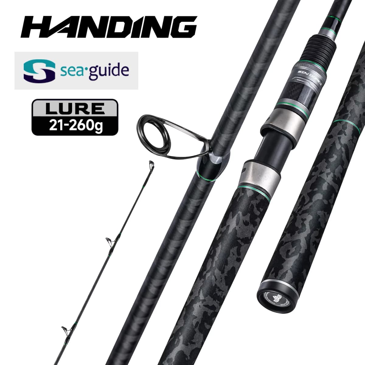 HANDING SINDOREI H/XH/XXH Power Pike Fishing Rod 21-260g Lure Powerful Catfish Snakehead Giant Fast Action Camouflage EVA Handle