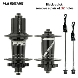 HASSNS PRO7 MTB 36H Hub 32 36 Holes Bearing Bike Freehub Rear Hub Quick Release 32H Four Palin 7 8 9 10 11 12 Speed 6 Pawl Hubs