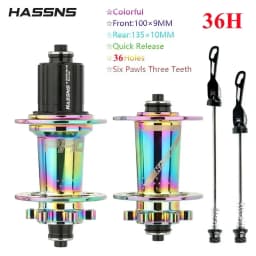HASSNS PRO7 MTB 36H Hub 32 36 Holes Bearing Bike Freehub Rear Hub Quick Release 32H Four Palin 7 8 9 10 11 12 Speed 6 Pawl Hubs