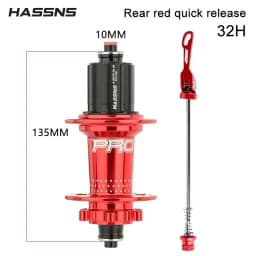 HASSNS PRO7 MTB 36H Hub 32 36 Holes Bearing Bike Freehub Rear Hub Quick Release 32H Four Palin 7 8 9 10 11 12 Speed 6 Pawl Hubs