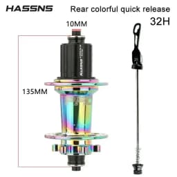 HASSNS PRO7 MTB 36H Hub 32 36 Holes Bearing Bike Freehub Rear Hub Quick Release 32H Four Palin 7 8 9 10 11 12 Speed 6 Pawl Hubs