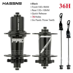 HASSNS PRO7 MTB 36H Hub 32 36 Holes Bearing Bike Freehub Rear Hub Quick Release 32H Four Palin 7 8 9 10 11 12 Speed 6 Pawl Hubs