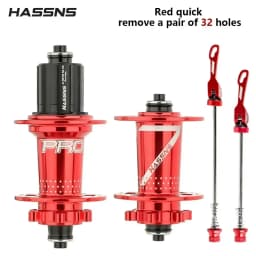 HASSNS PRO7 MTB 36H Hub 32 36 Holes Bearing Bike Freehub Rear Hub Quick Release 32H Four Palin 7 8 9 10 11 12 Speed 6 Pawl Hubs