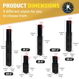 5pcs Hockey Extension Stick 2/4/6inch Ice Hockey Stick Extension INT/JR/SR Carbon Fiber Stick End Plug For Hockey Stick