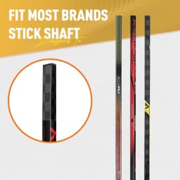 5pcs Hockey Extension Stick 2/4/6inch Ice Hockey Stick Extension INT/JR/SR Carbon Fiber Stick End Plug For Hockey Stick