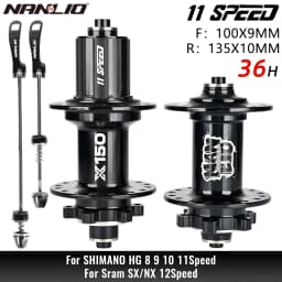 Nanlio X150 Bicycle Hub 6-Pawl 150T Click 28 32 36 Hole 8-12 Speed Loud Sound Hub For 26 27.5 29 Inches Superior to PRO7 TH390
