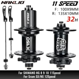 Nanlio X150 Bicycle Hub 6-Pawl 150T Click 28 32 36 Hole 8-12 Speed Loud Sound Hub For 26 27.5 29 Inches Superior to PRO7 TH390