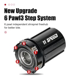 Nanlio X150 Bicycle Hub 6-Pawl 150T Click 28 32 36 Hole 8-12 Speed Loud Sound Hub For 26 27.5 29 Inches Superior to PRO7 TH390