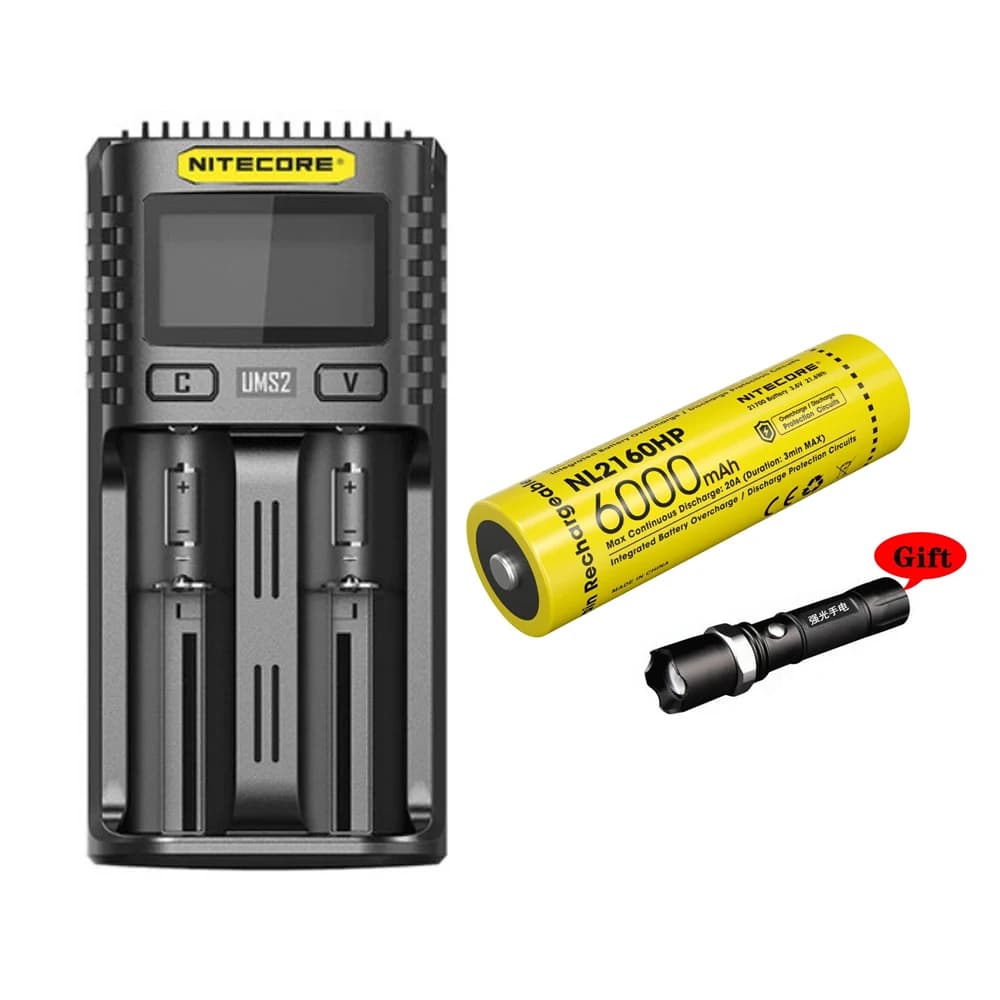 Dual-Slot Intelligent USB 3A Speedy Battery Charger with OLED Screen Display UMS2 Optional NL2160HP Battery for Electronics