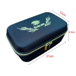 Sunline Portable Fishing Wheel Storage Bag EVA Wheel Protective Case Waterproof Reel Box Fishing Tackle Bag Fishing Accessories