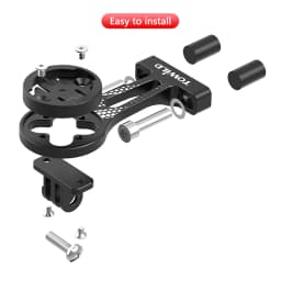 TOWILD AS80 Aluminum Cycling Computer Mount Out-front Extended Bar for Road Bike Aero Handlebar for Garmin/iGPSPORT/Magene/XOSS