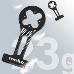 TOWILD AS80 Aluminum Cycling Computer Mount Out-front Extended Bar for Road Bike Aero Handlebar for Garmin/iGPSPORT/Magene/XOSS