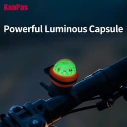KANPAS Luminous Bike Compass with Locking System / Bicycles and Motorcycles Compass / Handlebar Compass / Bike Accessories