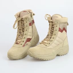 Outdoor Hiking Climbing Shoes Men's Leather Desert Tactical Boots High Top Camouflage Field Training Work Combat Boots 46 Size