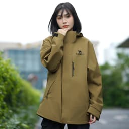 GOLDEN CAMEL Waterproof Hiking Jackets Women Men's Windbreakers Three-proof Fleece Jacket for Women 3 IN1 Detachable Winter Coat