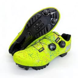 New Professional Cycling Shoes Men Locking Booster Shoes Breathable Double Knob Buckle Women SPD Hard-Soled Road Cycling Shoes