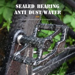 Mountain Bike Ultra-Light Carbon Fibre Flat Pedals Downhill Non-Slip Design Bearing System Bicycle Pedals Bike Lightweight Pedal