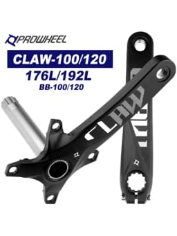Prowheel Fatbike Crankset Claw-100/120 Snow Bike Crank Arm E-bike Sprocket 104BCD Shaft 176/192mm Bottom Bracket BB100/120