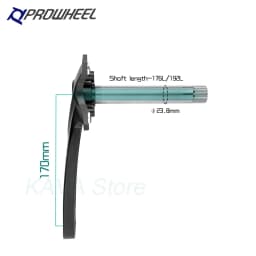 Prowheel Fatbike Crankset Claw-100/120 Snow Bike Crank Arm E-bike Sprocket 104BCD Shaft 176/192mm Bottom Bracket BB100/120