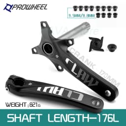 Prowheel Fatbike Crankset Claw-100/120 Snow Bike Crank Arm E-bike Sprocket 104BCD Shaft 176/192mm Bottom Bracket BB100/120