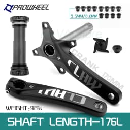 Prowheel Fatbike Crankset Claw-100/120 Snow Bike Crank Arm E-bike Sprocket 104BCD Shaft 176/192mm Bottom Bracket BB100/120