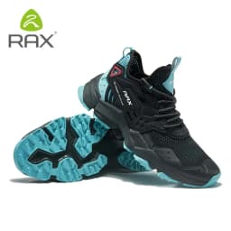 RAX Running Shoes Men&Women Outdoor Sport Shoes Breathable Lightweight Sneakers Air Mesh Upper Anti-slip Natural Rubber Outsole