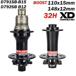 Novatec D791SB D792SB MTB Road Bicycle Hub 24/28/32 Holes Micro Spline MS XD 12 Speed Quick Release Thru Axle BOOST Bearing Hubs