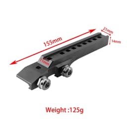 Henbaker CY789 Base Mount Bracket with 4 Screws CY789 Weaver Base Adapter 10mm to 21mm Dovetail for PARD NV007A NV007S