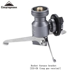 CPAMINGMOON Z23-CB Rocket Furnace Support Three Pin Adapter Long Gas Flat Gas Furnace Head Bracket Foldable Gas Hob Connector