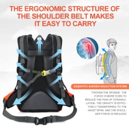 Hiking Storage Backpack Sturdy 40-liter Travel Backpack Suitable for Mountaineering Hiking Camping Backpack Men Tactical Bag