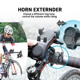 UPPEL 10 in 1 Bike Light 5000mAh Rechargeable Front Lamp Bicycle Phone Holder with Bluetooth Speaker Cycling Bell Accessories