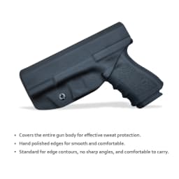 IWB Kydex Holster Fit: Glock 19 19X / Glock 23 / Glock 25 / Glock 32 / Glock 45 (Gen 1-5) Pistol - Inside Waistband Concealed