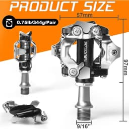 BUCKLOS Mountain Bike Pedals Self-locking Bicycle Platform Pedal for SPD M8100 M8020 MTB Bike Pedal Clip Cycling Cleat Pedals