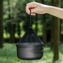 Boundless Voyage Titanium Camping Pot with Lid Ultralight Outdoor Cooking Pot Single Layer Lunch Box with Folding Handle Ti2041C