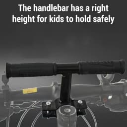 Front Mounted Bicycle Seats with Handlebars and Foot Pedals for Kids Children