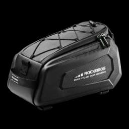 ROCKBROS Bicycle Rear Seat Bag Waterproof 9L Large Capacity Trunk Cycling Seat Tail Rear Pouch Bag Bike Rack Trunk Cargo Bag