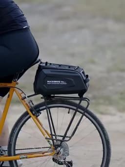 ROCKBROS Bicycle Rear Seat Bag Waterproof 9L Large Capacity Trunk Cycling Seat Tail Rear Pouch Bag Bike Rack Trunk Cargo Bag