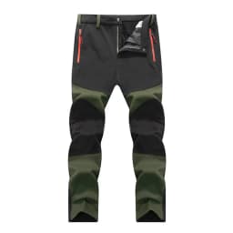 Men Trekking Pants Hiking Snow Autumn Winter Outdoor Soft Shell Thick Cloth Windproof Colorful Warm Camping Trousers