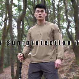 Emersongear Blue Label Hunter Sun-protection T-shirt Long Sleeve Polo Shirt Daily Tops Tshirt Fitness Ergonomic Elastic UPF100+