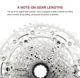 SUNSHINE MTB Cassette Shimano Deore M5100 11 Speed 52T 50T 46T 42T Mountain Bike 11V K7 42T 51T 11S Sprocket Bicycle Ratchet