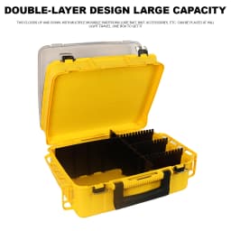 ZYZHE Fishing Tackle Box Double Layer Multifunctional Bag Live Fish Bucket Light Raft Equipment Fishing Storage Case Accessories