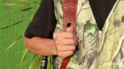 Tourbon Hunting Accessories Leather Rifle Sling Non-Slip Gun Shoulder Strap Cartridges Ammo Shell Holder with Swivels