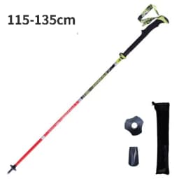 Pioneer Folding Ultralight Quick Lock Trekking Poles Hiking Pole Race Running Outdoor Walking Stick Carbon Fiber 115-135cm