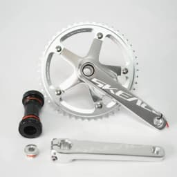 SKEACE Hollowtech Crankset, Fixie Crank, Single Speed Fixed Gear Bike Parts, Track Racing Bicycle Chainring, 48T, 165mm, 144BCD