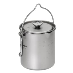Lixada 750ml Titanium Coffee Cup Mug French Press Pot Coffee Maker Outdoor Camping Cooking Pot with Folding Titanium Spoon