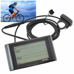 SW900 LCD Display Meter Control Panel 24 36 48V 72V E-Bike Electric Scooter 5 Pins SM Plug Riding Speed Time Power Display