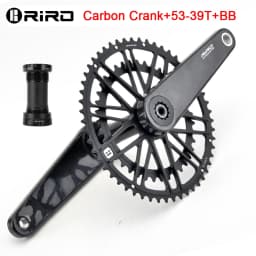 RIRO Carbon Fiber Crank Road Bike 29MM 11/12 Speed 50-34/52-36/53-39T MS Direct Mount/110/130BCD Bicycle Crankset Chainring